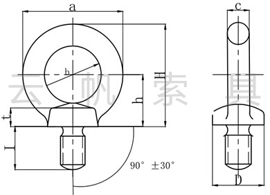 日式JIS1168吊环螺丝型号规格