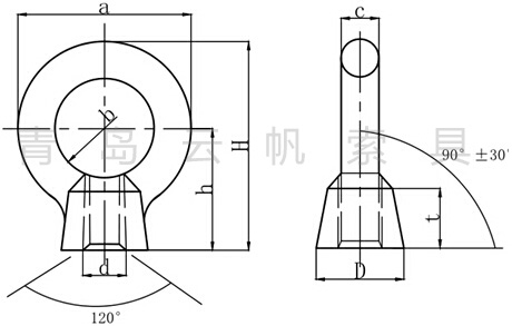 日式JIS1169吊环螺母型号规格